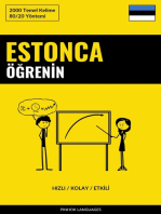 Estonca Öğrenin - Hızlı / Kolay / Etkili: 2000 Temel Kelime