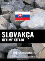 Slovakça Kelime Kitabı: Konu Temelli Yaklaşım