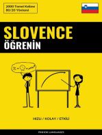 Slovence Öğrenin - Hızlı / Kolay / Etkili: 2000 Temel Kelime