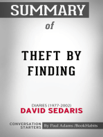 Summary of Theft by Finding: Diaries (1977-2002) | Conversation Starters