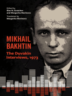 Mikhail Bakhtin: The Duvakin Interviews, 1973