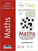 GCSE Mathematics Numerical Crosswords Foundation Written for the GCSE 9-1 Course