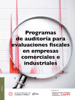 Programas de auditoría para evaluaciones fiscales en empresas comerciales e industriales