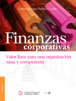 Finanzas corporativas.:  Valor llave para una organización sana y competente