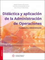 Didáctica y aplicación de la administración de operaciones contaduría y administración