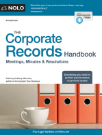 Corporate Records Handbook, The