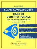 ESAME AVVOCATO 2019. Casi di Diritto penale