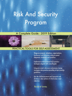 Risk And Security Program A Complete Guide - 2019 Edition