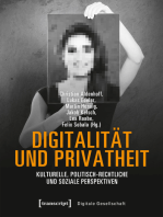Digitalität und Privatheit: Kulturelle, politisch-rechtliche und soziale Perspektiven