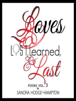 LOVES Lost, Learned & LAST: Poems Vol. 3