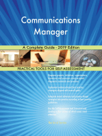 Communications Manager A Complete Guide - 2019 Edition
