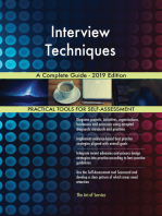 Interview Techniques A Complete Guide - 2019 Edition