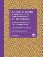 Las ciencias sociales y humanas en la actual sociedad del conocimiento: Escenarios de indagación ínter y transdisciplinar