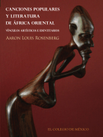 Canciones populares y literatura de África Oriental.