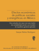 Efectos económicos de políticas sociales y energéticas en México: Dos estudios de caso con una matriz de contabilidad social y un modelo de equilibrio general aplicado