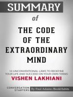 Summary of The Code of the Extraordinary Mind: 10 Unconventional Laws to Redefine Your Life and Succeed On Your Own Terms | Conversation Starters