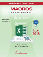 MACROS: Automatiza tu trabajo. Excel 2016