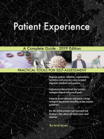 Patient Experience A Complete Guide - 2019 Edition