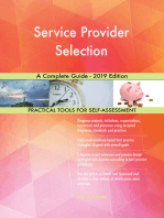 Service Provider Selection A Complete Guide - 2019 Edition