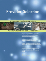 Provider Selection A Complete Guide - 2019 Edition