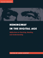 Hemingway in the Digital Age: Reflections on Teaching, Reading, and Understanding