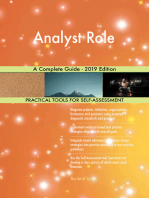 Analyst Role A Complete Guide - 2019 Edition