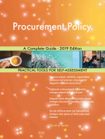 Procurement Policy A Complete Guide - 2019 Edition