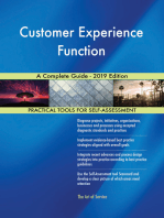 Customer Experience Function A Complete Guide - 2019 Edition