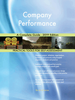Company Performance A Complete Guide - 2019 Edition