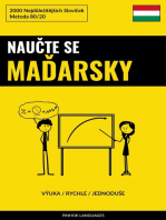 Naučte Se Maďarsky - Výuka / Rychle / Jednoduše: 2000 Nejdůležitějších Slovíček