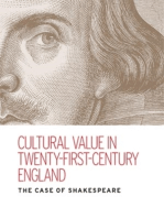 Cultural value in twenty-first-century England: The case of Shakespeare