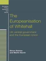 The Europeanisation of Whitehall: UK central government and the European Union