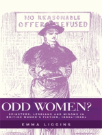 Odd women?: Spinsters, lesbians and widows in British women's fiction, 1850s–1930s