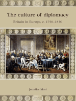 The Culture of Diplomacy: Britain in Europe, c.1750–1830