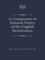 A Companion to Pastoral Poetry of the English Renaissance