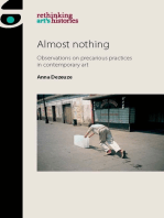 Almost nothing: Observations on precarious practices in contemporary art