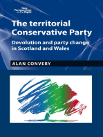 The territorial Conservative Party: Devolution and party change in Scotland and Wales