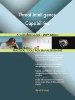 Threat Intelligence Capabilities A Complete Guide - 2019 Edition