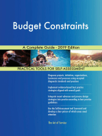 Budget Constraints A Complete Guide - 2019 Edition