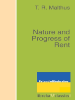 Nature and Progress of Rent