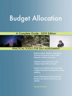 Budget Allocation A Complete Guide - 2019 Edition