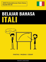 Belajar Bahasa Itali - Pantas / Mudah / Cekap: 2000 Perbendaharaan Kata Utama