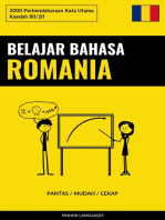 Belajar Bahasa Romania - Pantas / Mudah / Cekap: 2000 Perbendaharaan Kata Utama