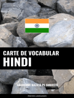 Carte de Vocabular Hindi: Abordare Bazată pe Subiecte