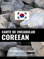 Carte de Vocabular Coreean: Abordare Bazată pe Subiecte