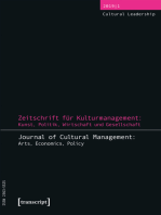 Zeitschrift für Kulturmanagement: Kunst, Politik, Wirtschaft und Gesellschaft: Jg. 5, Heft 1: Cultural Leadership