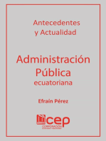 Antecedentes y actualidad. Administración pública ecuatoriana