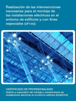 UF1442 - Realización de las intervenciones necesarias para el montaje de las instalaciones eléctricas en el entorno de edificios