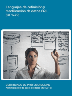 UF1472 - Lenguajes de definición y modificación de datos SQL