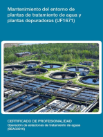 UF1671 - Mantenimiento del entorno de plantas de tratamiento de agua y plantas depuradoras